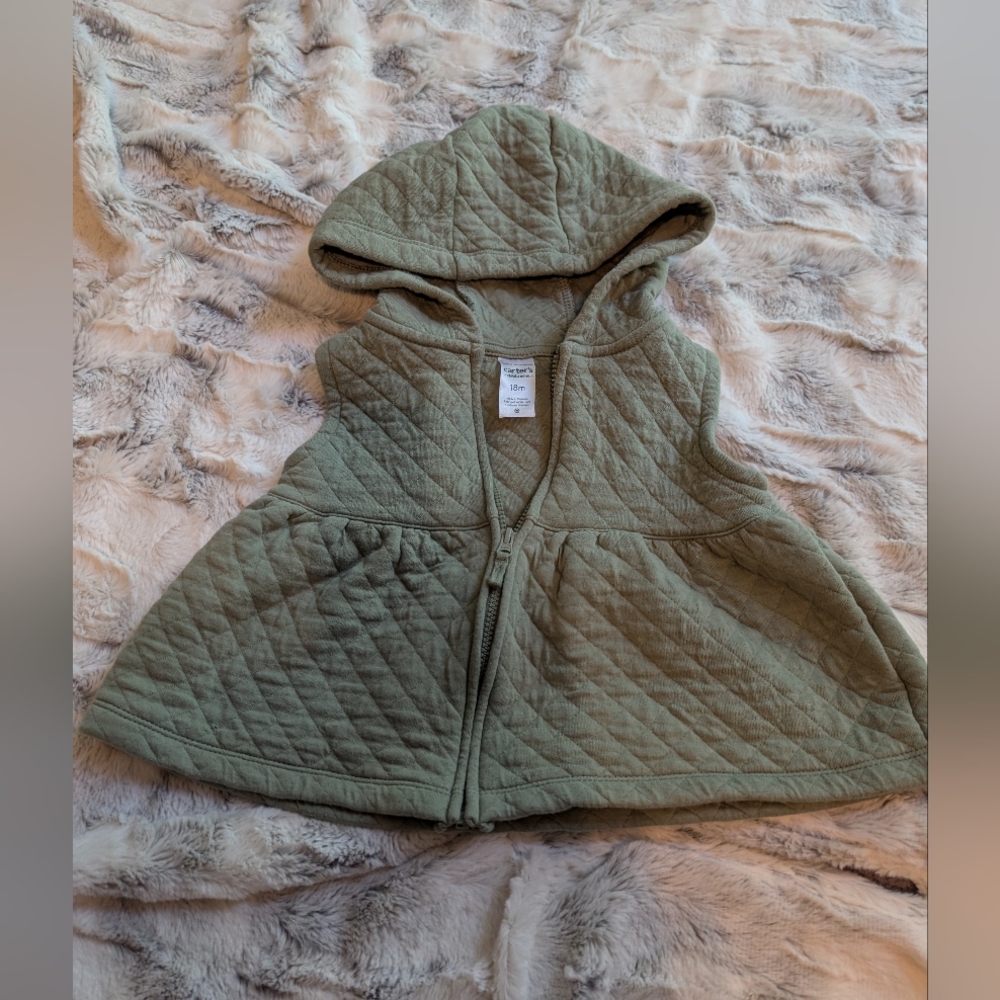Carter's Quilted Zipper Vest 18 Month